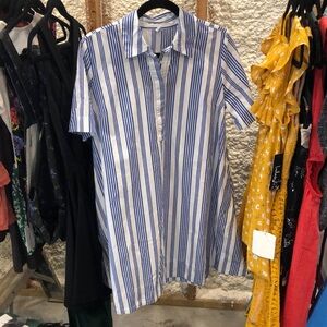 Stripped Women’s Tshirt Dress With POCKETS!